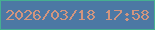 文字の大きさ：3、枠の色：45af91、背景の色：4c78a4、文字の色：d1957f 無料ブログパーツのブログ時計