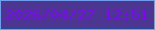文字の大きさ：5、枠の色：45b2f8、背景の色：4c3692、文字の色：7b07f3 無料ブログパーツのブログ時計