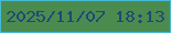 文字の大きさ：3、枠の色：45bad6、背景の色：4c8b4f、文字の色：1f4976 無料ブログパーツのブログ時計