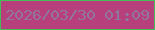 文字の大きさ：5、枠の色：45bc57、背景の色：b63f7c、文字の色：91779d 無料ブログパーツのブログ時計