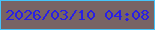 文字の大きさ：1、枠の色：45c4fa、背景の色：786364、文字の色：291fe5 無料ブログパーツのブログ時計