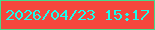 文字の大きさ：3、枠の色：45db8c、背景の色：f5463d、文字の色：18feee 無料ブログパーツのブログ時計