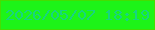 文字の大きさ：5、枠の色：45de02、背景の色：1df418、文字の色：17d481 無料ブログパーツのブログ時計