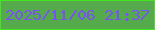 文字の大きさ：4、枠の色：45e51e、背景の色：55aa4c、文字の色：7a50f7 無料ブログパーツのブログ時計