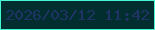 文字の大きさ：5、枠の色：45f6d3、背景の色：022e30、文字の色：1f3364 無料ブログパーツのブログ時計