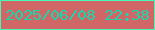 文字の大きさ：1、枠の色：45fab7、背景の色：d16667、文字の色：16d8ad 無料ブログパーツのブログ時計
