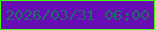 文字の大きさ：1、枠の色：45fc0b、背景の色：670db3、文字の色：1c6e65 無料ブログパーツのブログ時計