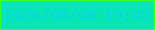 文字の大きさ：4、枠の色：45fe29、背景の色：0ae5b4、文字の色：01d9e9 無料ブログパーツのブログ時計