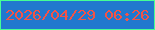 文字の大きさ：1、枠の色：45fe95、背景の色：2178ce、文字の色：f35347 無料ブログパーツのブログ時計