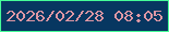 文字の大きさ：4、枠の色：45fe98、背景の色：073761、文字の色：dd97a4 無料ブログパーツのブログ時計