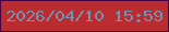 文字の大きさ：3、枠の色：460040、背景の色：ba2c2f、文字の色：7790af 無料ブログパーツのブログ時計