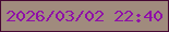 文字の大きさ：1、枠の色：460733、背景の色：a08b7d、文字の色：8f10a7 無料ブログパーツのブログ時計