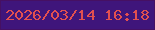 文字の大きさ：5、枠の色：461063、背景の色：3f157b、文字の色：e25050 無料ブログパーツのブログ時計