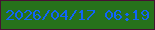 文字の大きさ：3、枠の色：461133、背景の色：26721b、文字の色：1164f6 無料ブログパーツのブログ時計