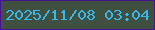 文字の大きさ：2、枠の色：46148f、背景の色：3f4f40、文字の色：39b7eb 無料ブログパーツのブログ時計