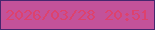 文字の大きさ：3、枠の色：46266e、背景の色：c3529a、文字の色：dd426e 無料ブログパーツのブログ時計