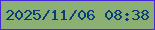 文字の大きさ：4、枠の色：4627da、背景の色：8caf73、文字の色：073d7b 無料ブログパーツのブログ時計