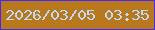 文字の大きさ：2、枠の色：4629f9、背景の色：b9781c、文字の色：bfdaf8 無料ブログパーツのブログ時計
