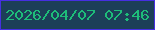 文字の大きさ：4、枠の色：462fe1、背景の色：1c3f58、文字の色：1ebd79 無料ブログパーツのブログ時計
