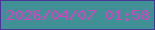 文字の大きさ：3、枠の色：463695、背景の色：409096、文字の色：d046be 無料ブログパーツのブログ時計