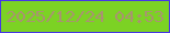 文字の大きさ：3、枠の色：4637e5、背景の色：7cd224、文字の色：a8946f 無料ブログパーツのブログ時計