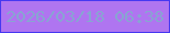 文字の大きさ：5、枠の色：4638f1、背景の色：af75f0、文字の色：88a4d2 無料ブログパーツのブログ時計