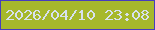 文字の大きさ：3、枠の色：463dbd、背景の色：a6b82b、文字の色：d7e1ee 無料ブログパーツのブログ時計