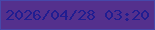 文字の大きさ：1、枠の色：4648aa、背景の色：54308d、文字の色：211d91 無料ブログパーツのブログ時計