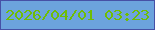 文字の大きさ：2、枠の色：4650a6、背景の色：6ca3dd、文字の色：6fbd04 無料ブログパーツのブログ時計