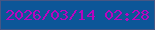 文字の大きさ：1、枠の色：465684、背景の色：0c5698、文字の色：b805bf 無料ブログパーツのブログ時計