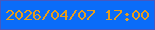 文字の大きさ：5、枠の色：4658c0、背景の色：0a6cf9、文字の色：e79d1c 無料ブログパーツのブログ時計