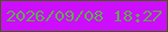 文字の大きさ：1、枠の色：465a10、背景の色：cc0efc、文字の色：60a950 無料ブログパーツのブログ時計