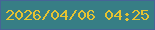 文字の大きさ：2、枠の色：466497、背景の色：377e85、文字の色：e5c332 無料ブログパーツのブログ時計