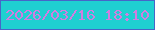 文字の大きさ：1、枠の色：4666c8、背景の色：1fd0d1、文字の色：d27de0 無料ブログパーツのブログ時計