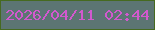 文字の大きさ：1、枠の色：466a20、背景の色：5c7573、文字の色：d259ce 無料ブログパーツのブログ時計