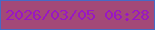 文字の大きさ：1、枠の色：466ac5、背景の色：a34978、文字の色：9917c3 無料ブログパーツのブログ時計