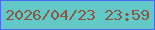 文字の大きさ：4、枠の色：466df1、背景の色：62c8c8、文字の色：8b5740 無料ブログパーツのブログ時計