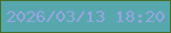 文字の大きさ：3、枠の色：466f2a、背景の色：56a8ac、文字の色：99a3e5 無料ブログパーツのブログ時計