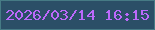 文字の大きさ：1、枠の色：467b85、背景の色：2b4f67、文字の色：bc69fb 無料ブログパーツのブログ時計