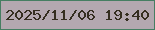 文字の大きさ：4、枠の色：467e62、背景の色：b4a8b0、文字の色：352e20 無料ブログパーツのブログ時計