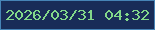 文字の大きさ：1、枠の色：4684b6、背景の色：182c58、文字の色：82d88a 無料ブログパーツのブログ時計