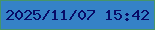 文字の大きさ：3、枠の色：469569、背景の色：3582c7、文字の色：080b68 無料ブログパーツのブログ時計