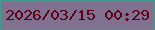 文字の大きさ：4、枠の色：46978e、背景の色：817191、文字の色：5c0117 無料ブログパーツのブログ時計