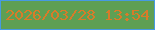 文字の大きさ：3、枠の色：469ae3、背景の色：5e9f54、文字の色：d87b29 無料ブログパーツのブログ時計