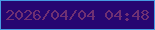 文字の大きさ：3、枠の色：469be2、背景の色：260671、文字の色：6f3073 無料ブログパーツのブログ時計