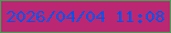 文字の大きさ：5、枠の色：46a053、背景の色：bb2772、文字の色：0152e7 無料ブログパーツのブログ時計