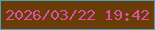 文字の大きさ：5、枠の色：46a2bd、背景の色：693c08、文字の色：d952a2 無料ブログパーツのブログ時計