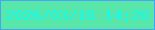文字の大きさ：5、枠の色：46a5f6、背景の色：58e6a9、文字の色：12fef0 無料ブログパーツのブログ時計