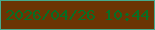 文字の大きさ：1、枠の色：46ab8d、背景の色：6b3403、文字の色：076e24 無料ブログパーツのブログ時計