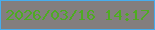 文字の大きさ：3、枠の色：46adee、背景の色：837e7e、文字の色：4eab22 無料ブログパーツのブログ時計